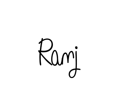 Ranj stylish signature style. Best Handwritten Sign (Angelique-Rose-font-FFP) for my name. Handwritten Signature Collection Ideas for my name Ranj. Ranj signature style 5 images and pictures png