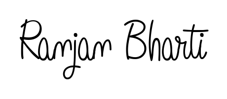 Practice writing Ranjan Bharti with the flow of Angelique-Rose-font-FFP lettering. A fantastic source of inspiration for developing your personal signature style. Ranjan Bharti signature style 5 images and pictures png