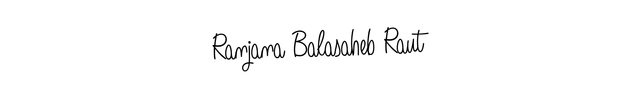 How to make Ranjana Balasaheb Raut name signature. Use Angelique-Rose-font-FFP style for creating short signs online. This is the latest handwritten sign. Ranjana Balasaheb Raut signature style 5 images and pictures png