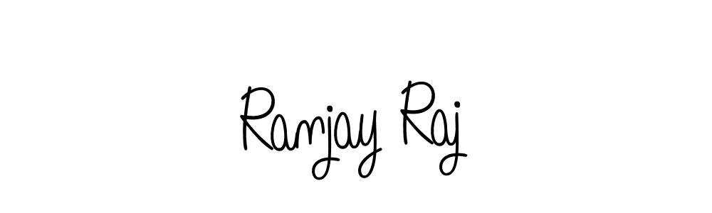 Make a beautiful signature design for name Ranjay Raj. With this signature (Angelique-Rose-font-FFP) style, you can create a handwritten signature for free. Ranjay Raj signature style 5 images and pictures png