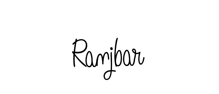 The best way (Angelique-Rose-font-FFP) to make a short signature is to pick only two or three words in your name. The name Ranjbar include a total of six letters. For converting this name. Ranjbar signature style 5 images and pictures png