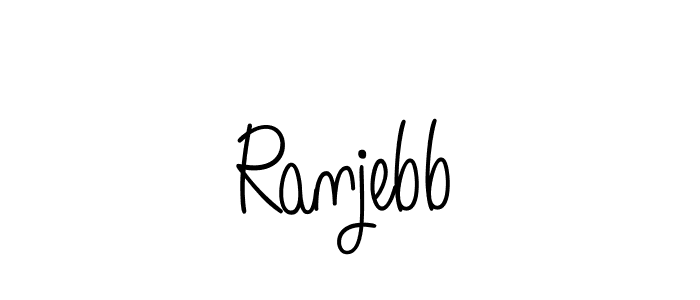 Once you've used our free online signature maker to create your best signature Angelique-Rose-font-FFP style, it's time to enjoy all of the benefits that Ranjebb name signing documents. Ranjebb signature style 5 images and pictures png