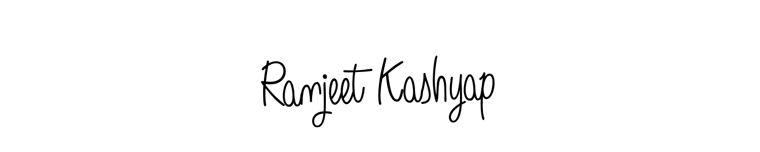 Also we have Ranjeet Kashyap name is the best signature style. Create professional handwritten signature collection using Angelique-Rose-font-FFP autograph style. Ranjeet Kashyap signature style 5 images and pictures png