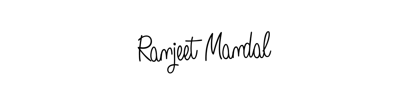 Ranjeet Mandal stylish signature style. Best Handwritten Sign (Angelique-Rose-font-FFP) for my name. Handwritten Signature Collection Ideas for my name Ranjeet Mandal. Ranjeet Mandal signature style 5 images and pictures png