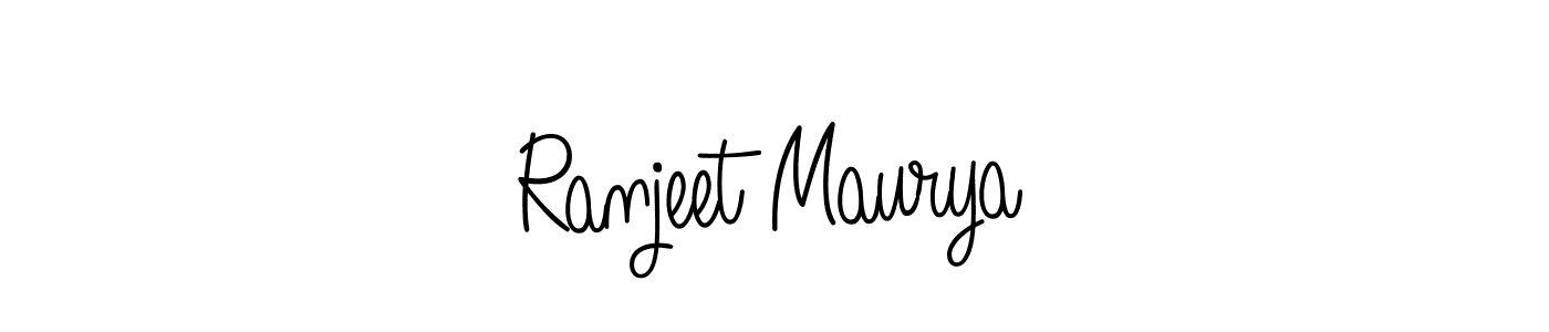 It looks lik you need a new signature style for name Ranjeet Maurya. Design unique handwritten (Angelique-Rose-font-FFP) signature with our free signature maker in just a few clicks. Ranjeet Maurya signature style 5 images and pictures png