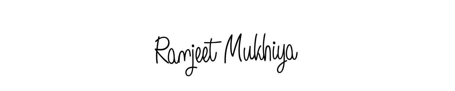 Create a beautiful signature design for name Ranjeet Mukhiya. With this signature (Angelique-Rose-font-FFP) fonts, you can make a handwritten signature for free. Ranjeet Mukhiya signature style 5 images and pictures png