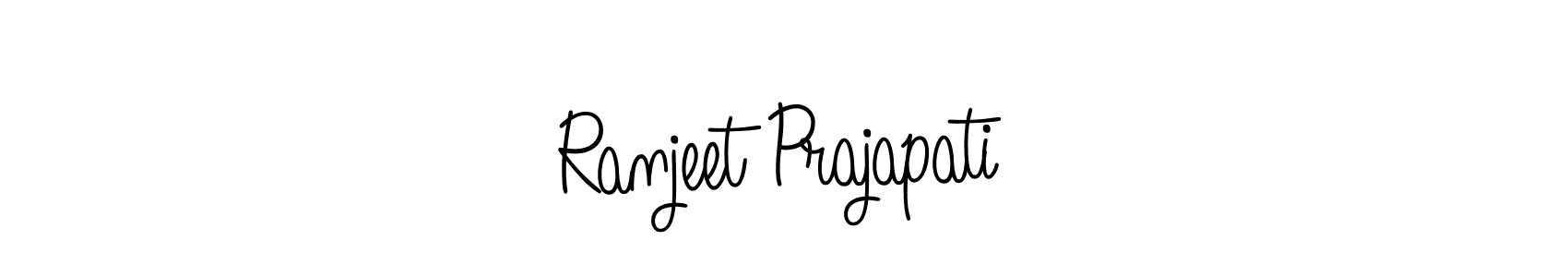 Make a short Ranjeet Prajapati signature style. Manage your documents anywhere anytime using Angelique-Rose-font-FFP. Create and add eSignatures, submit forms, share and send files easily. Ranjeet Prajapati signature style 5 images and pictures png