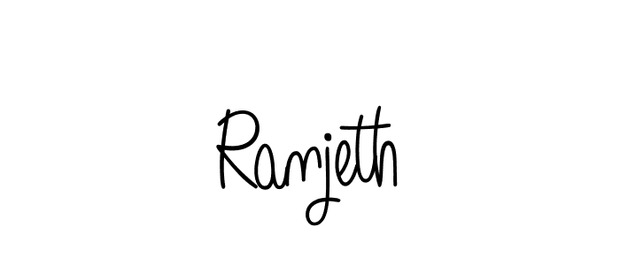 Best and Professional Signature Style for Ranjeth. Angelique-Rose-font-FFP Best Signature Style Collection. Ranjeth signature style 5 images and pictures png