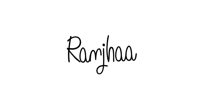 Also we have Ranjhaa name is the best signature style. Create professional handwritten signature collection using Angelique-Rose-font-FFP autograph style. Ranjhaa signature style 5 images and pictures png