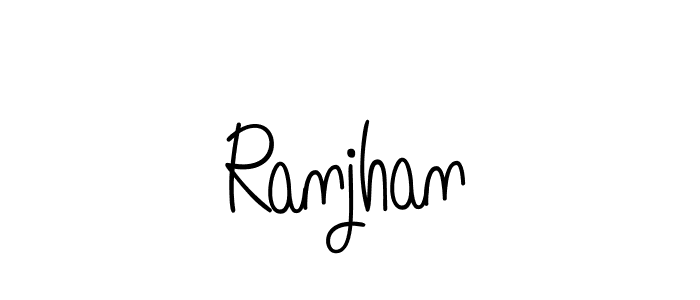 Also we have Ranjhan name is the best signature style. Create professional handwritten signature collection using Angelique-Rose-font-FFP autograph style. Ranjhan signature style 5 images and pictures png