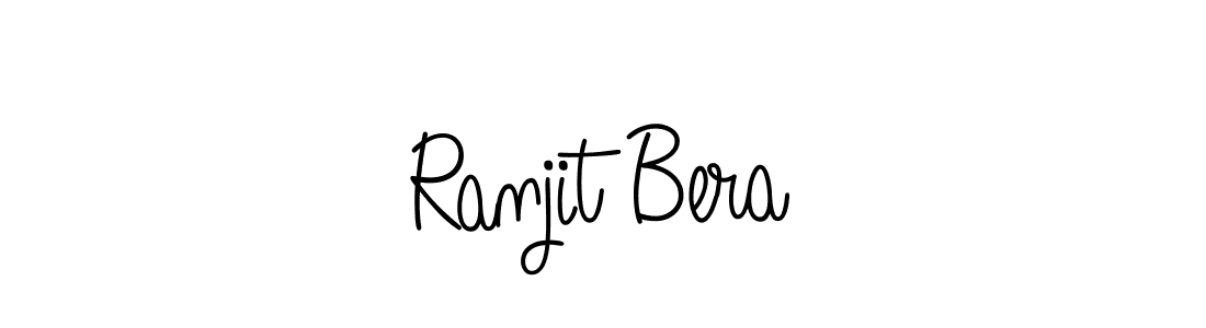 How to make Ranjit Bera name signature. Use Angelique-Rose-font-FFP style for creating short signs online. This is the latest handwritten sign. Ranjit Bera signature style 5 images and pictures png
