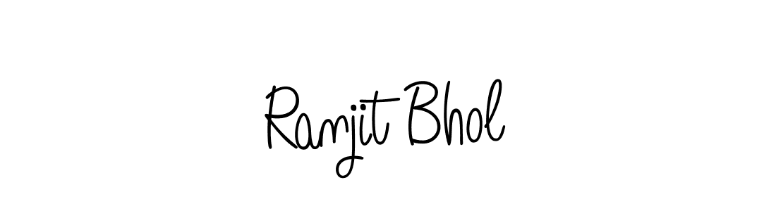 Create a beautiful signature design for name Ranjit Bhol. With this signature (Angelique-Rose-font-FFP) fonts, you can make a handwritten signature for free. Ranjit Bhol signature style 5 images and pictures png