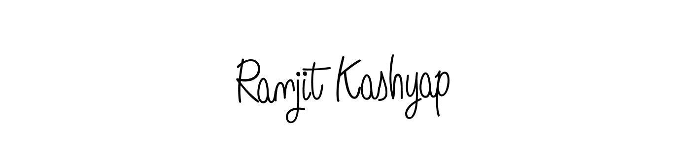 How to make Ranjit Kashyap signature? Angelique-Rose-font-FFP is a professional autograph style. Create handwritten signature for Ranjit Kashyap name. Ranjit Kashyap signature style 5 images and pictures png