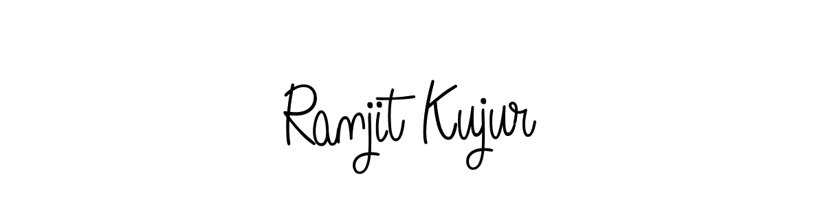 How to make Ranjit Kujur name signature. Use Angelique-Rose-font-FFP style for creating short signs online. This is the latest handwritten sign. Ranjit Kujur signature style 5 images and pictures png