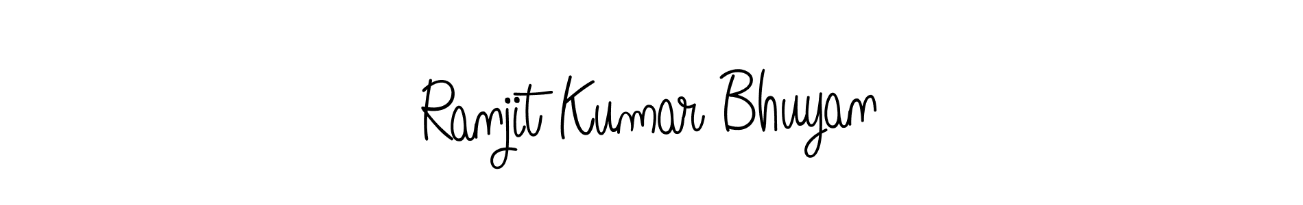 Make a beautiful signature design for name Ranjit Kumar Bhuyan. With this signature (Angelique-Rose-font-FFP) style, you can create a handwritten signature for free. Ranjit Kumar Bhuyan signature style 5 images and pictures png