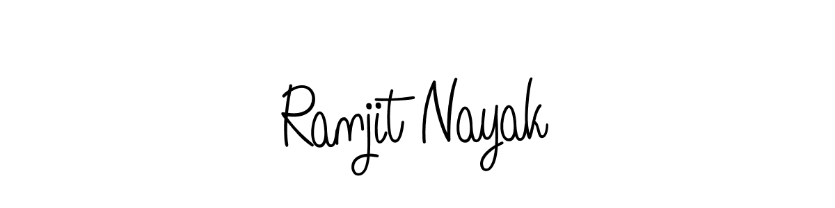 How to make Ranjit Nayak name signature. Use Angelique-Rose-font-FFP style for creating short signs online. This is the latest handwritten sign. Ranjit Nayak signature style 5 images and pictures png