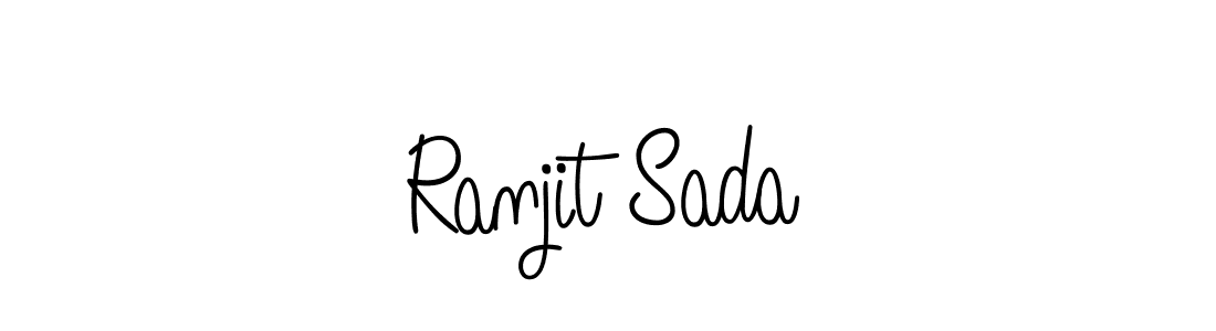 Ranjit Sada stylish signature style. Best Handwritten Sign (Angelique-Rose-font-FFP) for my name. Handwritten Signature Collection Ideas for my name Ranjit Sada. Ranjit Sada signature style 5 images and pictures png