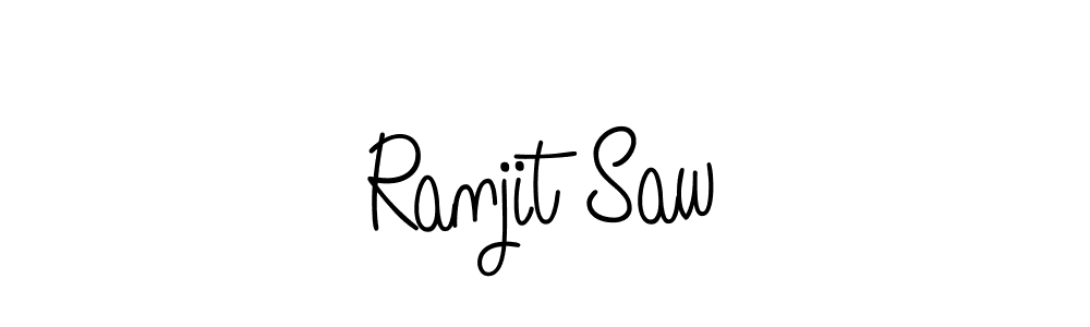 Design your own signature with our free online signature maker. With this signature software, you can create a handwritten (Angelique-Rose-font-FFP) signature for name Ranjit Saw. Ranjit Saw signature style 5 images and pictures png