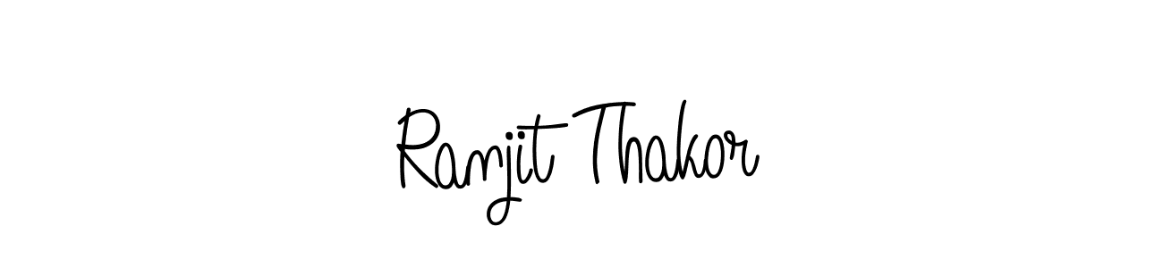 How to make Ranjit Thakor name signature. Use Angelique-Rose-font-FFP style for creating short signs online. This is the latest handwritten sign. Ranjit Thakor signature style 5 images and pictures png