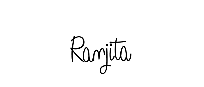 How to make Ranjita signature? Angelique-Rose-font-FFP is a professional autograph style. Create handwritten signature for Ranjita name. Ranjita signature style 5 images and pictures png