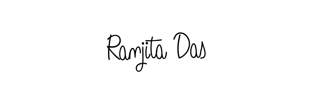 How to make Ranjita Das name signature. Use Angelique-Rose-font-FFP style for creating short signs online. This is the latest handwritten sign. Ranjita Das signature style 5 images and pictures png