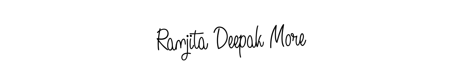 You can use this online signature creator to create a handwritten signature for the name Ranjita Deepak More. This is the best online autograph maker. Ranjita Deepak More signature style 5 images and pictures png