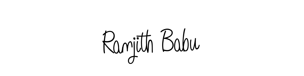 if you are searching for the best signature style for your name Ranjith Babu. so please give up your signature search. here we have designed multiple signature styles  using Angelique-Rose-font-FFP. Ranjith Babu signature style 5 images and pictures png