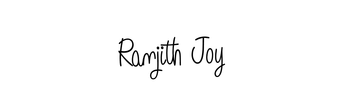 Design your own signature with our free online signature maker. With this signature software, you can create a handwritten (Angelique-Rose-font-FFP) signature for name Ranjith Joy. Ranjith Joy signature style 5 images and pictures png