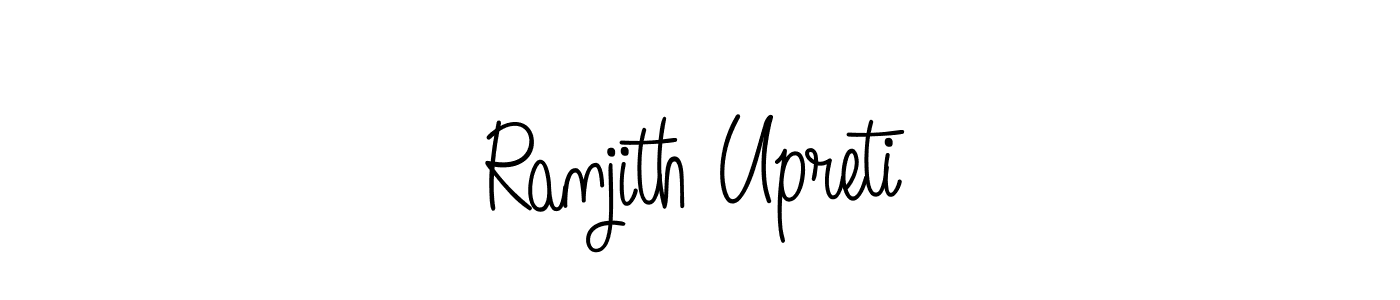 This is the best signature style for the Ranjith Upreti name. Also you like these signature font (Angelique-Rose-font-FFP). Mix name signature. Ranjith Upreti signature style 5 images and pictures png