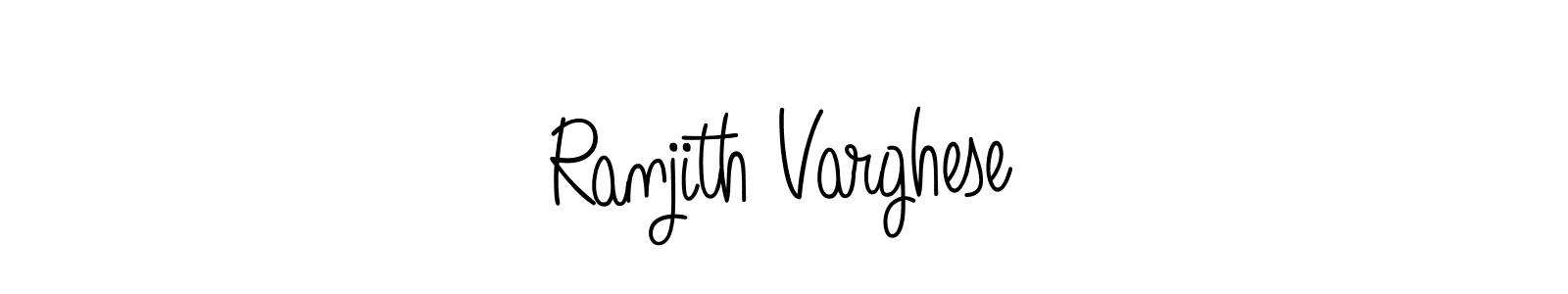 Also we have Ranjith Varghese name is the best signature style. Create professional handwritten signature collection using Angelique-Rose-font-FFP autograph style. Ranjith Varghese signature style 5 images and pictures png