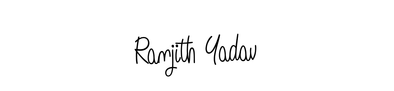 Best and Professional Signature Style for Ranjith Yadav. Angelique-Rose-font-FFP Best Signature Style Collection. Ranjith Yadav signature style 5 images and pictures png