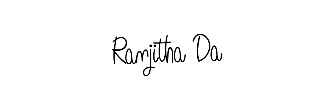 Also we have Ranjitha Da name is the best signature style. Create professional handwritten signature collection using Angelique-Rose-font-FFP autograph style. Ranjitha Da signature style 5 images and pictures png