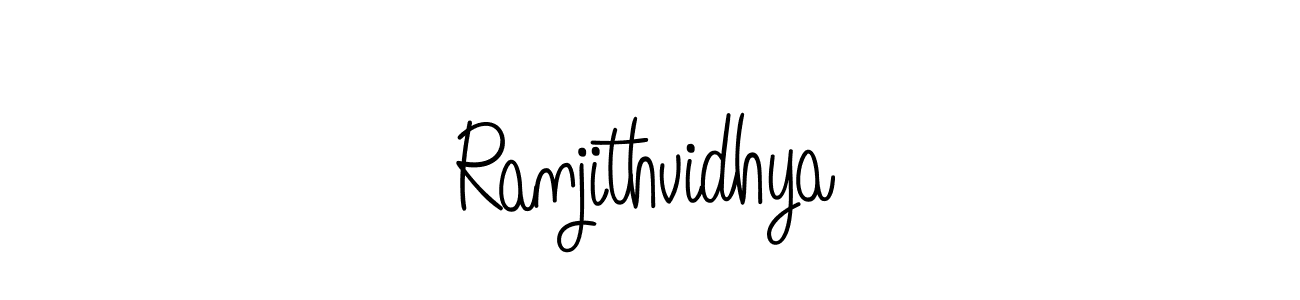 Also we have Ranjithvidhya name is the best signature style. Create professional handwritten signature collection using Angelique-Rose-font-FFP autograph style. Ranjithvidhya signature style 5 images and pictures png