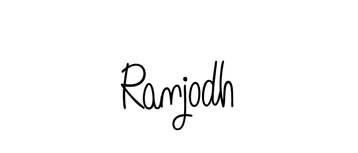 How to make Ranjodh signature? Angelique-Rose-font-FFP is a professional autograph style. Create handwritten signature for Ranjodh name. Ranjodh signature style 5 images and pictures png