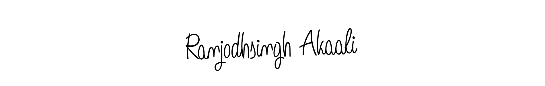 How to make Ranjodhsingh Akaali name signature. Use Angelique-Rose-font-FFP style for creating short signs online. This is the latest handwritten sign. Ranjodhsingh Akaali signature style 5 images and pictures png
