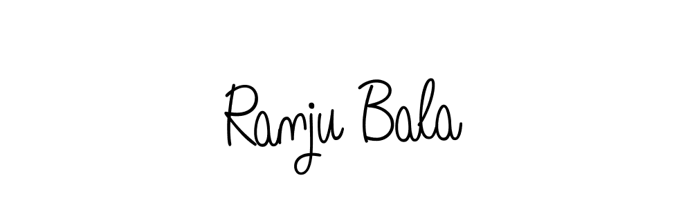 Use a signature maker to create a handwritten signature online. With this signature software, you can design (Angelique-Rose-font-FFP) your own signature for name Ranju Bala. Ranju Bala signature style 5 images and pictures png