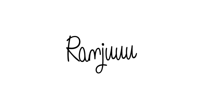 Ranjuuu stylish signature style. Best Handwritten Sign (Angelique-Rose-font-FFP) for my name. Handwritten Signature Collection Ideas for my name Ranjuuu. Ranjuuu signature style 5 images and pictures png