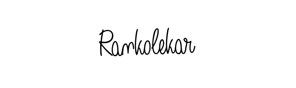 Design your own signature with our free online signature maker. With this signature software, you can create a handwritten (Angelique-Rose-font-FFP) signature for name Rankolekar. Rankolekar signature style 5 images and pictures png