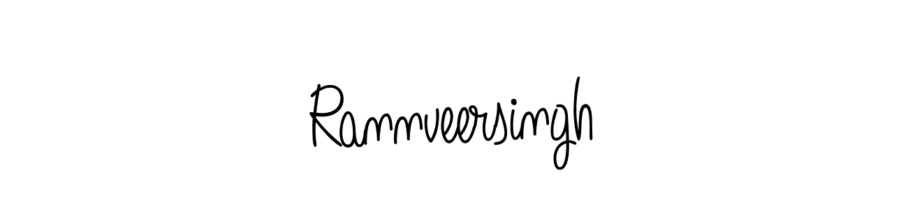 Make a beautiful signature design for name Rannveersingh. With this signature (Angelique-Rose-font-FFP) style, you can create a handwritten signature for free. Rannveersingh signature style 5 images and pictures png