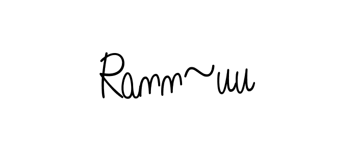 Angelique-Rose-font-FFP is a professional signature style that is perfect for those who want to add a touch of class to their signature. It is also a great choice for those who want to make their signature more unique. Get Rann~uu name to fancy signature for free. Rann~uu signature style 5 images and pictures png