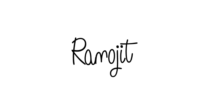 Ranojit stylish signature style. Best Handwritten Sign (Angelique-Rose-font-FFP) for my name. Handwritten Signature Collection Ideas for my name Ranojit. Ranojit signature style 5 images and pictures png