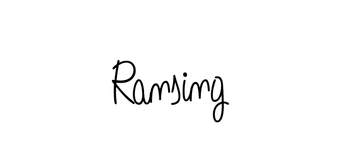 Make a beautiful signature design for name Ransing. Use this online signature maker to create a handwritten signature for free. Ransing signature style 5 images and pictures png