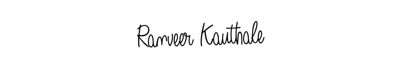 The best way (Angelique-Rose-font-FFP) to make a short signature is to pick only two or three words in your name. The name Ranveer Kauthale include a total of six letters. For converting this name. Ranveer Kauthale signature style 5 images and pictures png