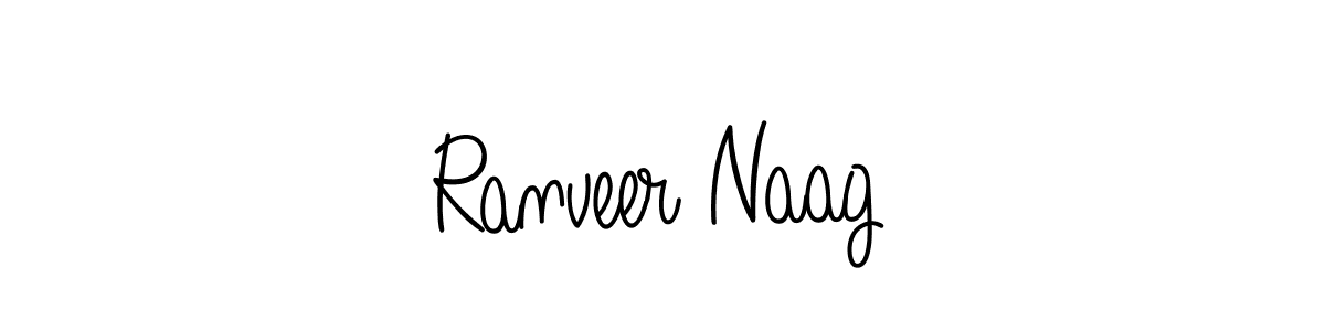 How to make Ranveer Naag name signature. Use Angelique-Rose-font-FFP style for creating short signs online. This is the latest handwritten sign. Ranveer Naag signature style 5 images and pictures png