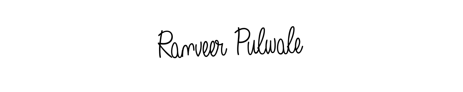 Make a beautiful signature design for name Ranveer Pulwale. With this signature (Angelique-Rose-font-FFP) style, you can create a handwritten signature for free. Ranveer Pulwale signature style 5 images and pictures png