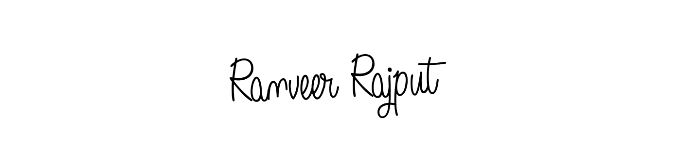 Use a signature maker to create a handwritten signature online. With this signature software, you can design (Angelique-Rose-font-FFP) your own signature for name Ranveer Rajput. Ranveer Rajput signature style 5 images and pictures png