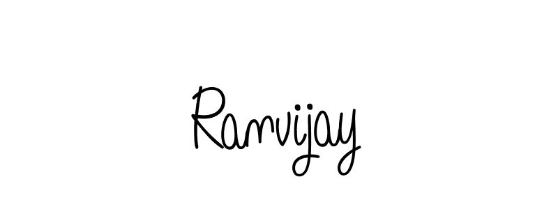 Ranvijay stylish signature style. Best Handwritten Sign (Angelique-Rose-font-FFP) for my name. Handwritten Signature Collection Ideas for my name Ranvijay. Ranvijay signature style 5 images and pictures png