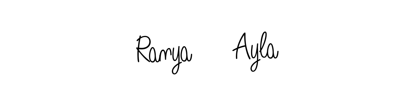 Similarly Angelique-Rose-font-FFP is the best handwritten signature design. Signature creator online .You can use it as an online autograph creator for name Ranya     Ayla. Ranya     Ayla signature style 5 images and pictures png