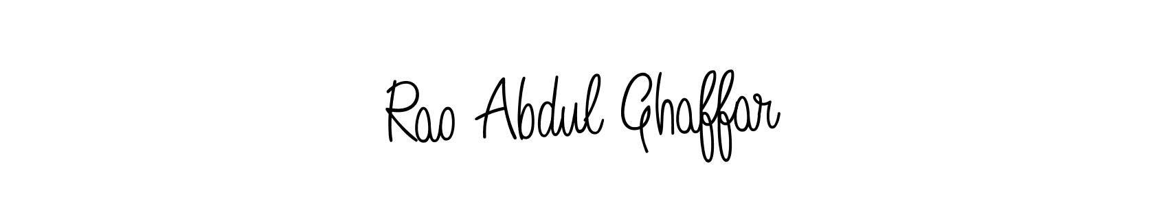 Use a signature maker to create a handwritten signature online. With this signature software, you can design (Angelique-Rose-font-FFP) your own signature for name Rao Abdul Ghaffar. Rao Abdul Ghaffar signature style 5 images and pictures png