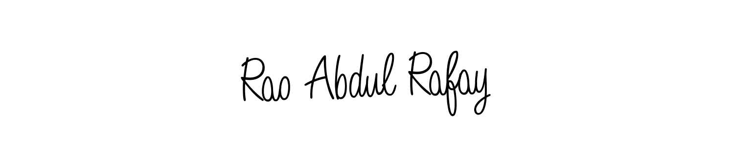 How to make Rao Abdul Rafay name signature. Use Angelique-Rose-font-FFP style for creating short signs online. This is the latest handwritten sign. Rao Abdul Rafay signature style 5 images and pictures png